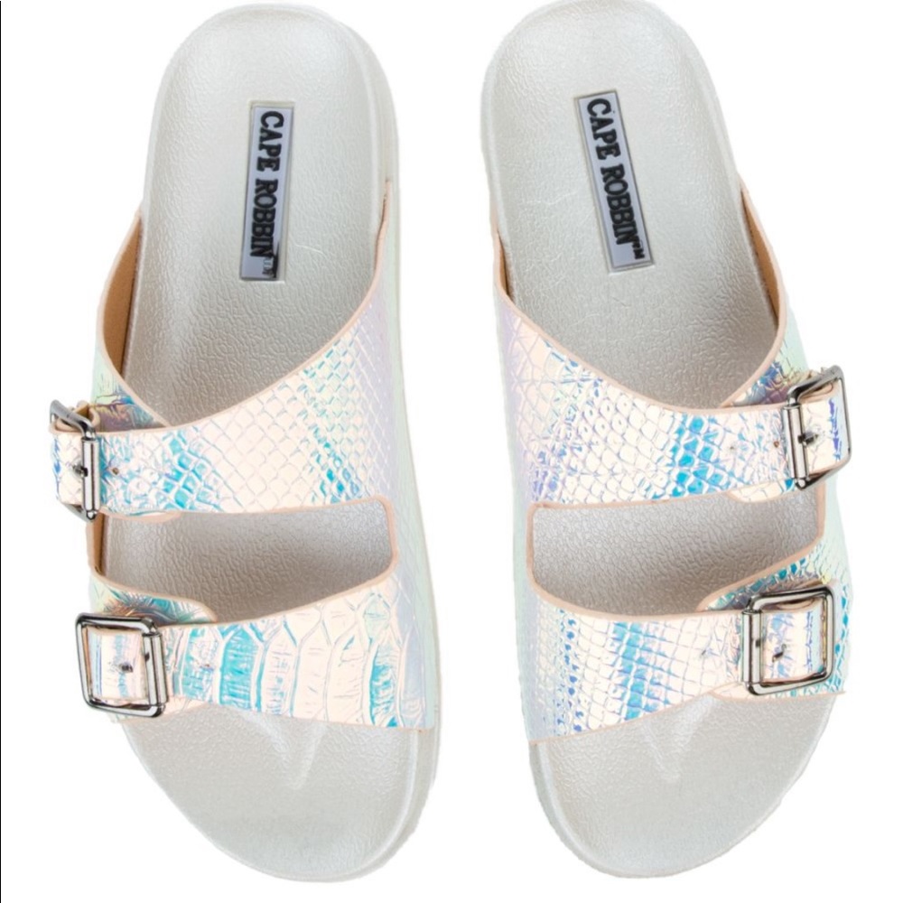 Cape Robbin White Sandals